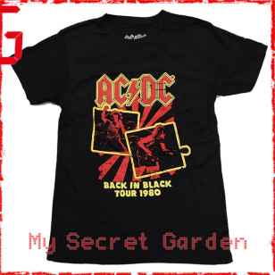 AC/DC - Back in Black Tour 1980 Official T Shirt ( Men M, L ) ***READY TO SHIP from Hong Kong***